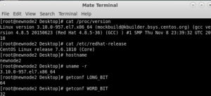 查看CentOS系统版本、内核版本、计算机名-大风科技频道